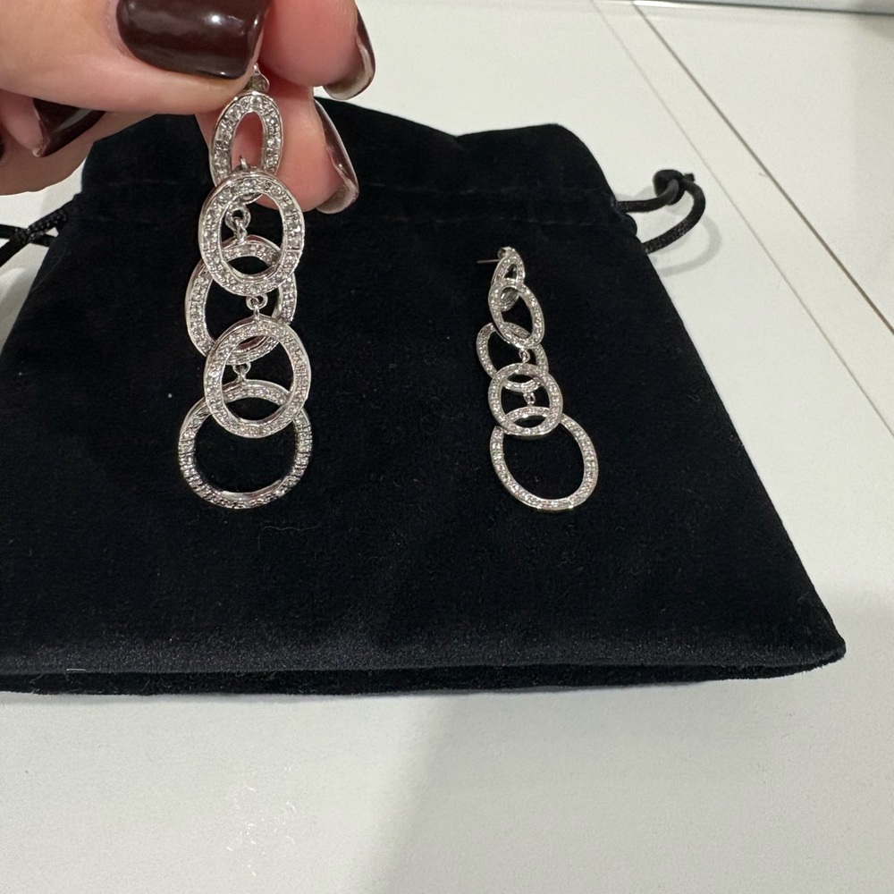 Sterling Silver Dangle chandelier Earrings